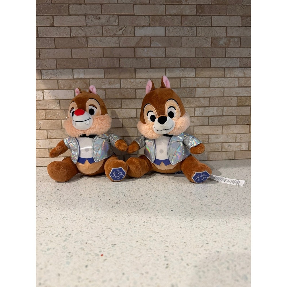 Disney 100 Anniversary Chip Dale Plush 8 Inch Platinum Edition‎